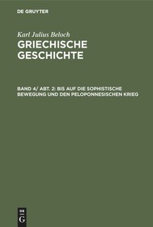 Front cover_Bis auf die sophistische Bewegung und den peloponnesischen Krieg