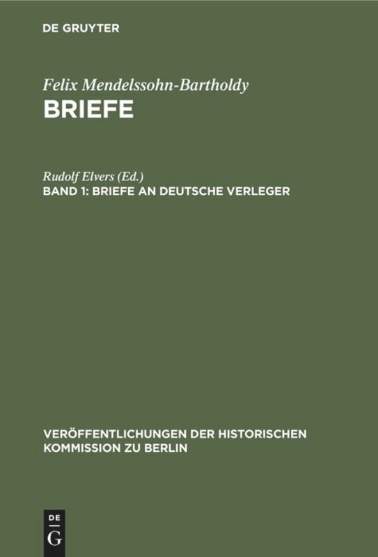 Front cover_Briefe An Deutsche Verleger