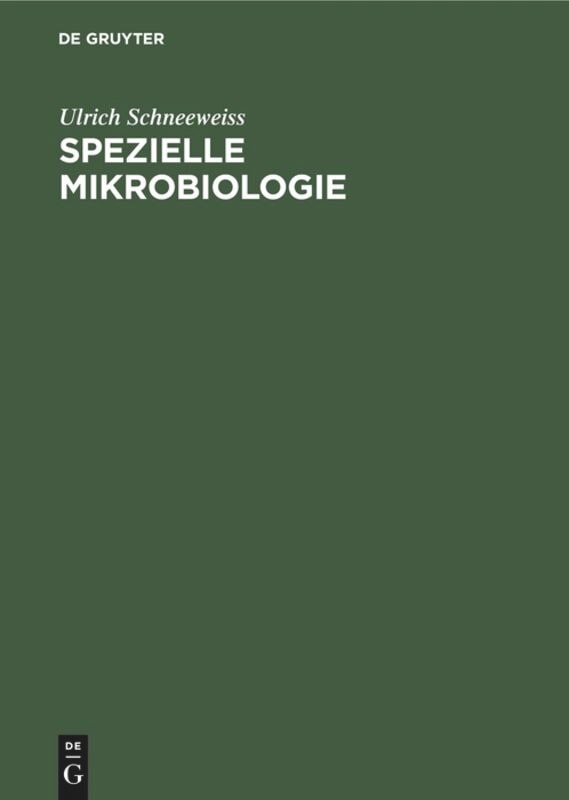 Front cover_Spezielle Mikrobiologie