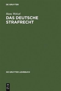 Front cover_Das Deutsche Strafrecht