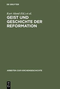 Front cover_Geist und Geschichte der Reformation