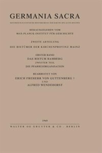 Front cover_Das Bistum Bamberg. Teil 2: Die Pfarreiorganisation
