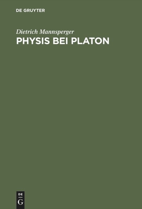 Front cover_Physis bei Platon