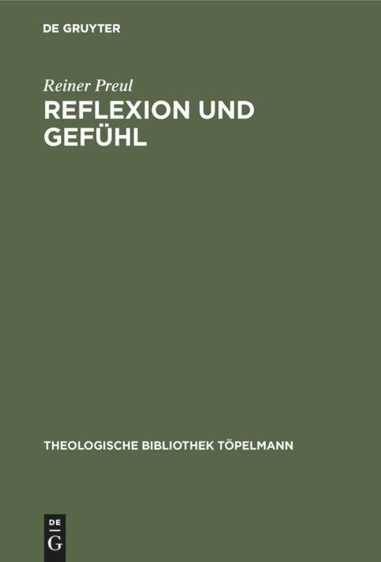 Front cover_Reflexion und Gefühl