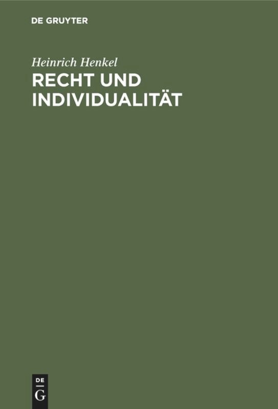 Front cover_Recht und Individualität