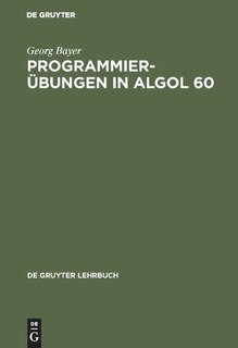 Couverture_Programmierübungen in ALGOL 60
