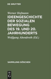 Front cover_Ideengeschichte der sozialen Bewegung des 19. und 20. Jahrhunderts