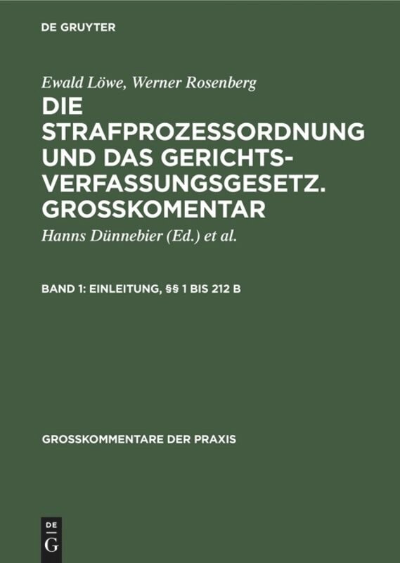 Couverture_Einleitung, §§ 1 bis 212 b