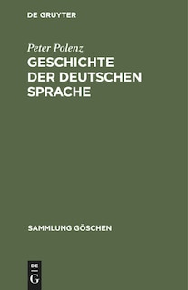 Front cover_Geschichte der deutschen Sprache