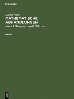 Front cover_Helmut Hasse: Mathematische Abhandlungen. 3