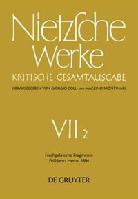 Couverture_Nachgelassene Fragmente Frühjahr - Herbst 1884