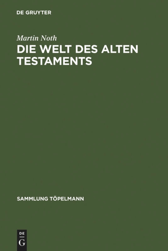 Front cover_Die Welt des Alten Testaments