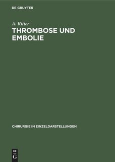 Front cover_Thrombose und Embolie