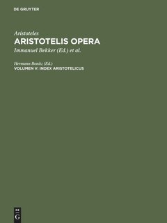 Couverture_Index Aristotelicus