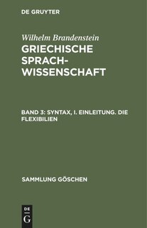 Couverture_Syntax, I. Einleitung. Die Flexibilien