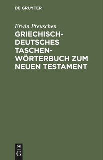 Front cover_Griechisch-deutsches Taschenwörterbuch Zum Neuen Testament