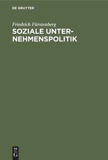 Front cover_Soziale Unternehmenspolitik