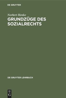 Front cover_Grundzüge des Sozialrechts