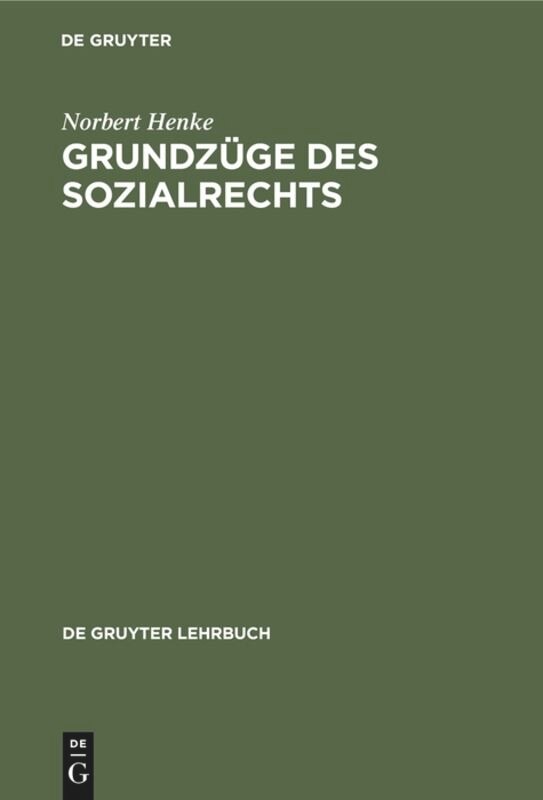 Front cover_Grundzüge des Sozialrechts
