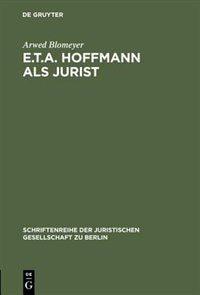 Front cover_E.T.A. Hoffmann als Jurist