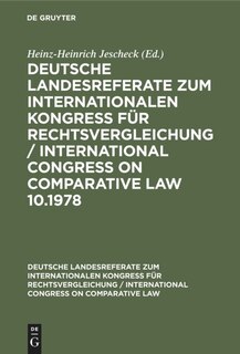 Couverture_Deutsche strafrechtliche Landesreferate zum X. Internationalen Kongreß für Rechtsvergleichung Budapest 1978