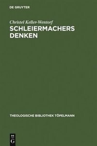 Front cover_Schleiermachers Denken