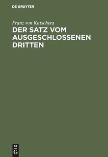 Front cover_Der Satz vom ausgeschlossenen Dritten