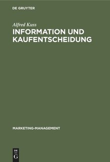 Front cover_Information und Kaufentscheidung