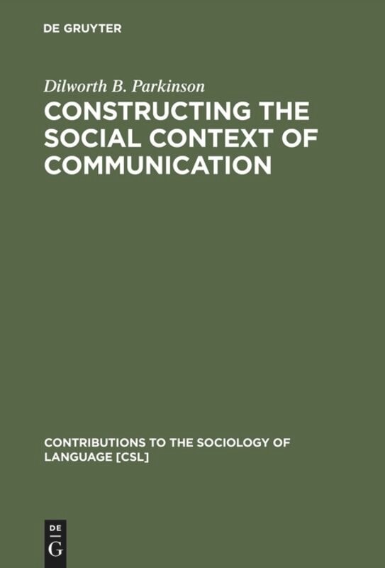 Couverture_Constructing the Social Context of Communication
