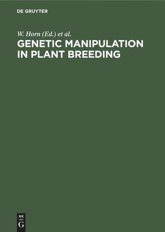 Front cover_Genetic Manipulation in Plant Breeding