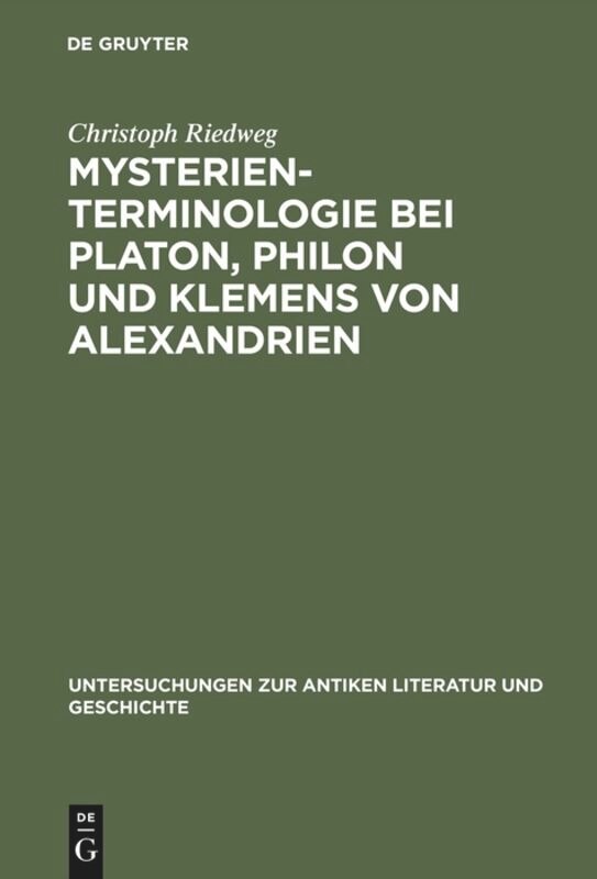 Front cover_Mysterienterminologie bei Platon, Philon und Klemens von Alexandrien