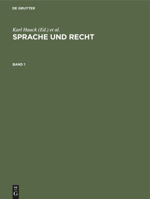 Front cover_Sprache und Recht