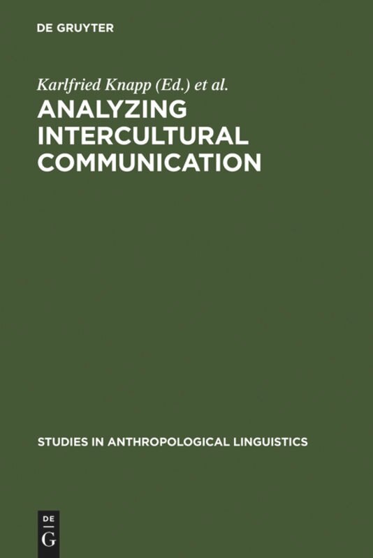 Front cover_Analyzing Intercultural Communication