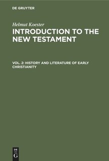 Front cover_History And Literature Of Early Christianity
