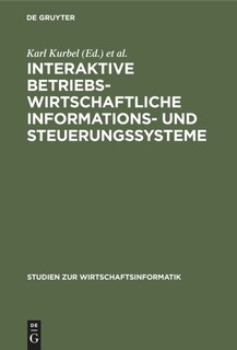 Couverture_Interaktive Betriebswirtschaftliche Informations- Und Steuerungssysteme