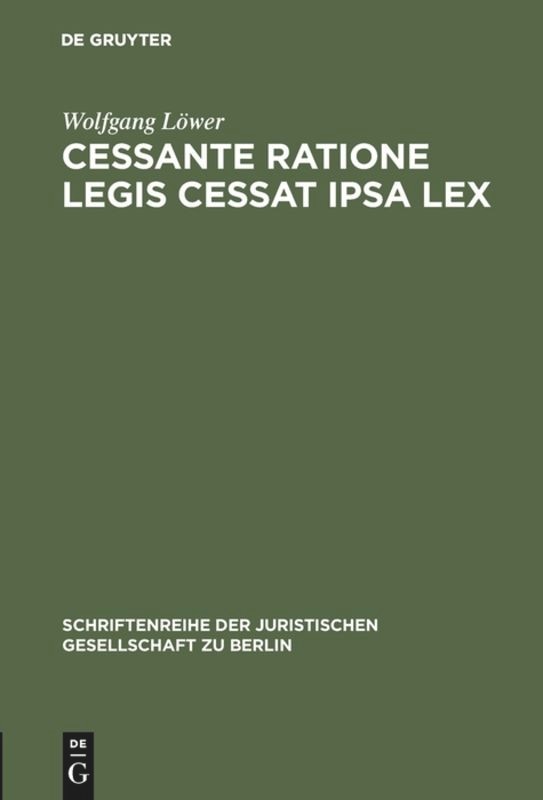 Front cover_Cessante ratione legis cessat ipsa lex