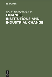 Front cover_Finance, Institutions and Industrial Change