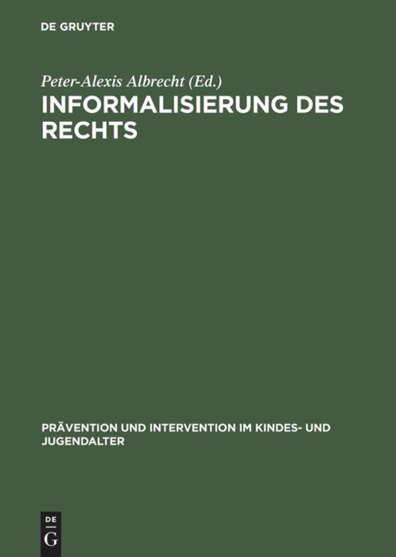 Couverture_Informalisierung des Rechts