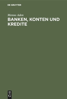 Front cover_Banken, Konten und Kredite