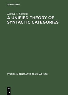 Couverture_A Unified Theory of Syntactic Categories