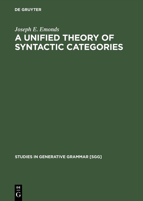 Couverture_A Unified Theory of Syntactic Categories