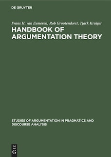Front cover_Handbook of Argumentation Theory