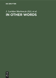 Front cover_In Other Words