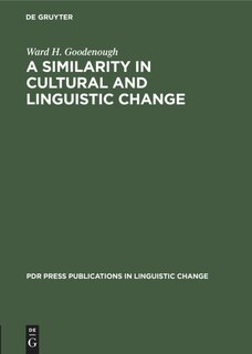 Front cover_A Similarity In Cultural And Linguistic Change