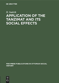 Application Of The Tanzimat And Its Social Effects