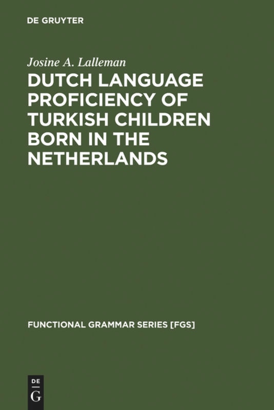 Couverture_Dutch Language Proficiency of Turkish Children Born in the Netherlands