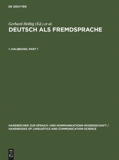 Front cover_Deutsch als Fremdsprache. 1. Halbband