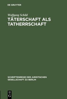 Front cover_Täterschaft als Tatherrschaft