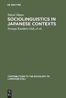 Front cover_Sociolinguistics in Japanese Contexts