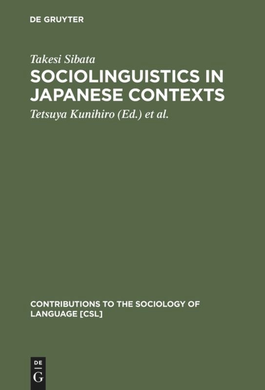 Front cover_Sociolinguistics in Japanese Contexts